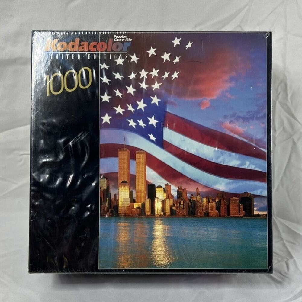 Kodacolor Stars and Stripes World Trade Center 1000 Pc Puzzle 21060 18" x 26"